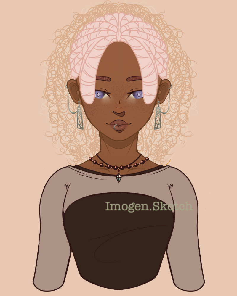 rhaena made with Solis Character Creator
