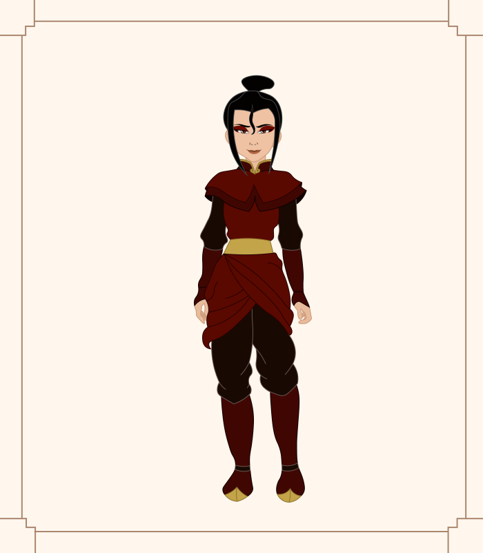 Azula made with Elemental Bender Creator