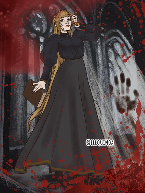 Rosa (from Umineko) as Margaret (from Carrie) made with Gothic Heroine