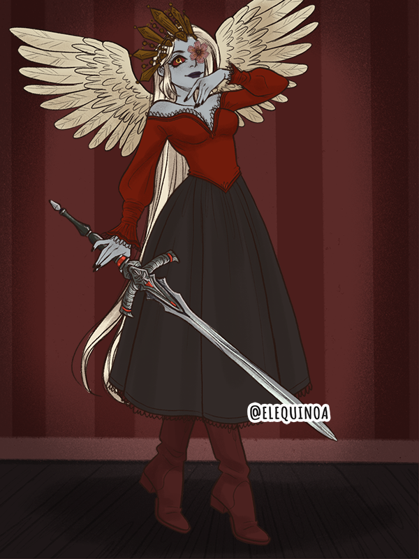 Hazbin Hotel: Queen Vaggie of Hell made with Gothic Heroine