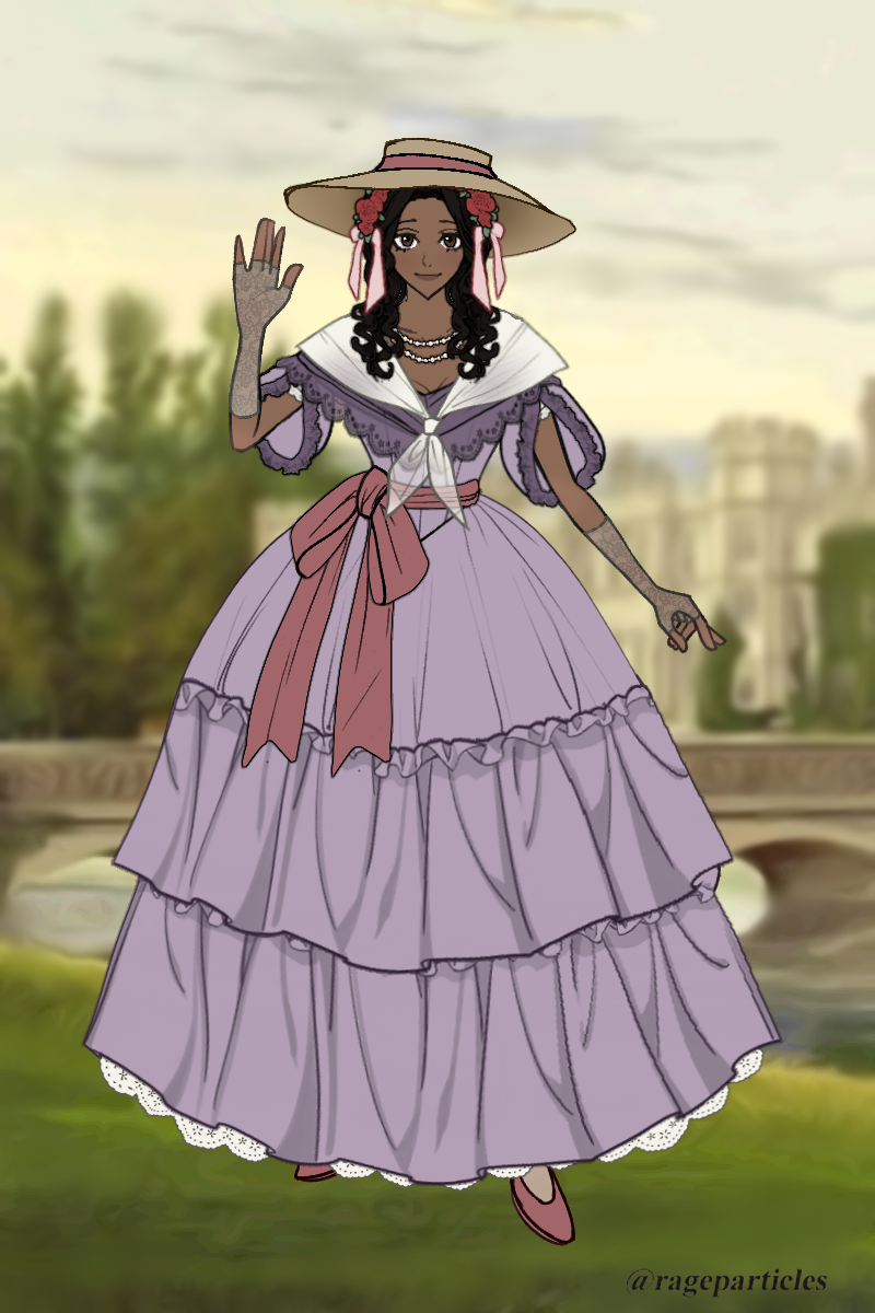 1850s High Society Aristocrat - ZA made with 1850's Dress up