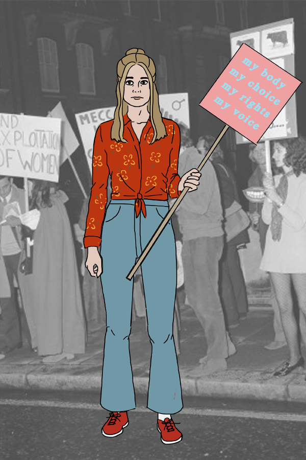 70s Gloria Steinem Maker - ZA made with 70's Gloria Steinem - Dress Up Game
