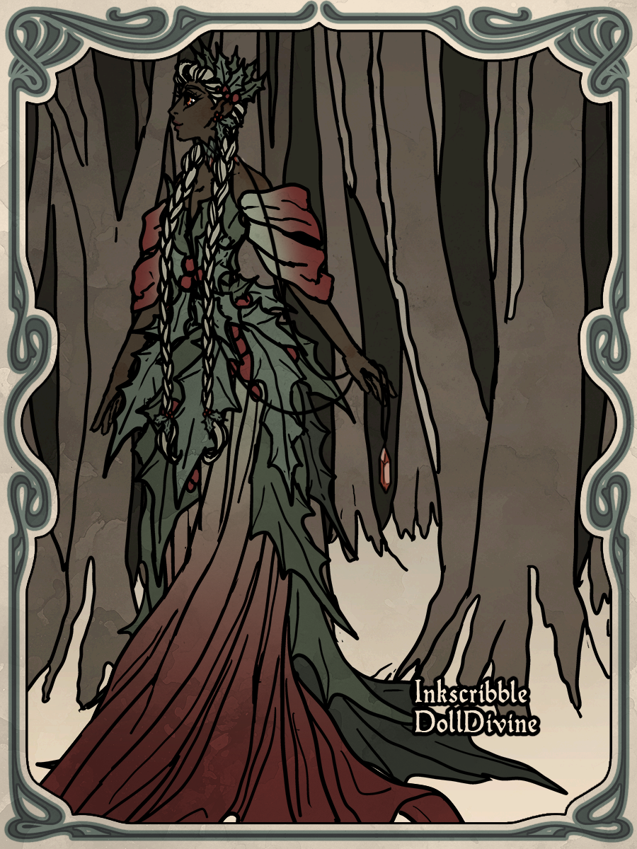 lady mistletoe made with A Tale of Ice and Snow