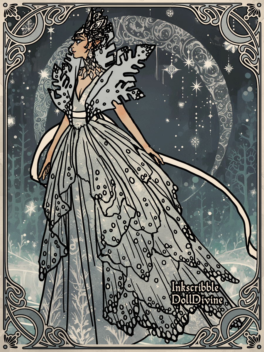 Midnight Moon made with A Tale of Ice and Snow