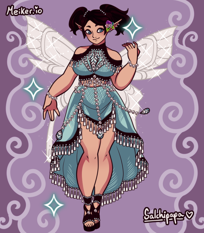 Pearls and Frills made with Elf Girl Meiker