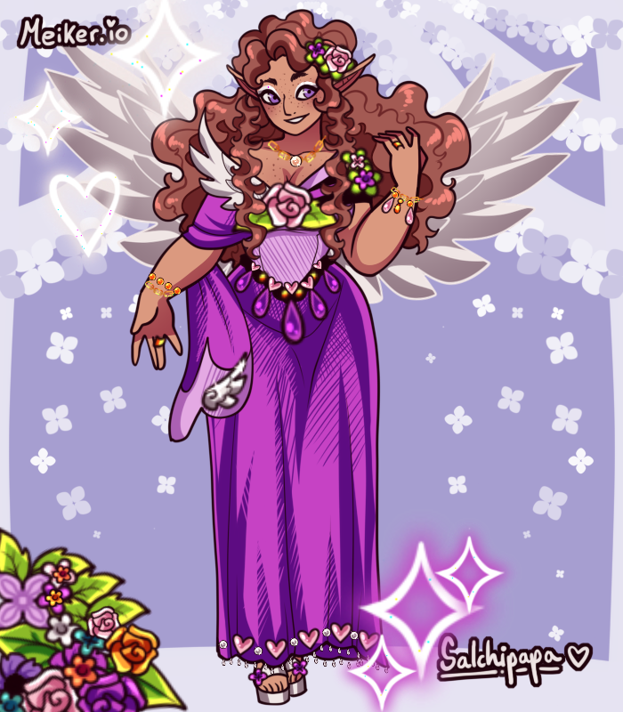 Lilac Angel made with Elf Girl Meiker
