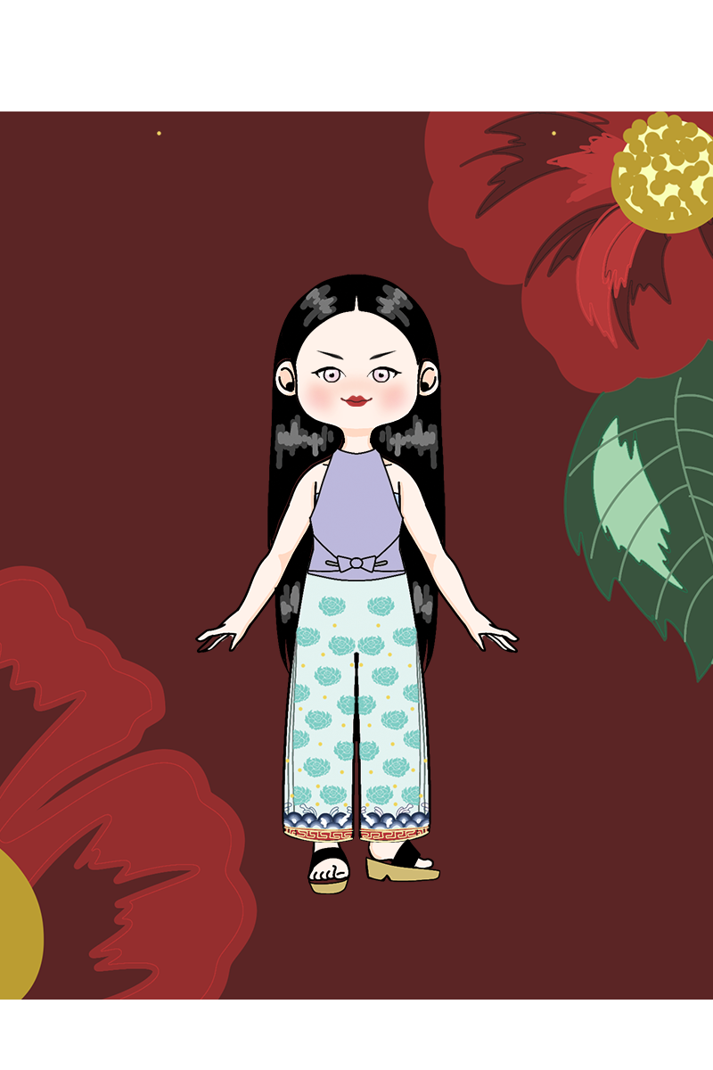 lin made with Vietnamese dress up so cool
