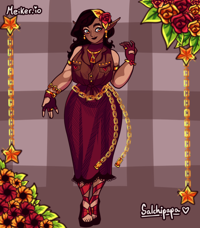 Chains and Flowers made with Elf Girl Meiker