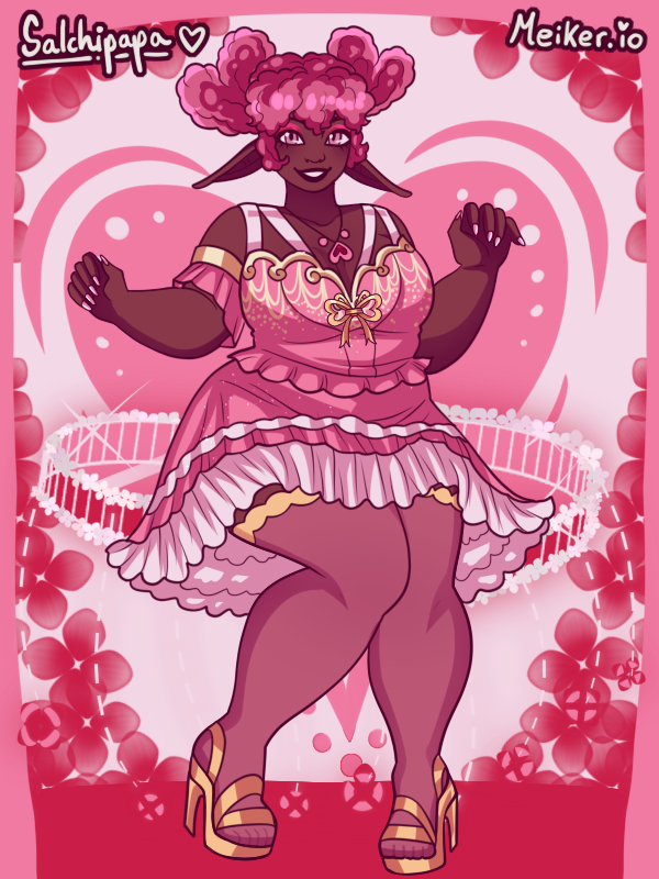 venus valentine made with Velvet Valentine