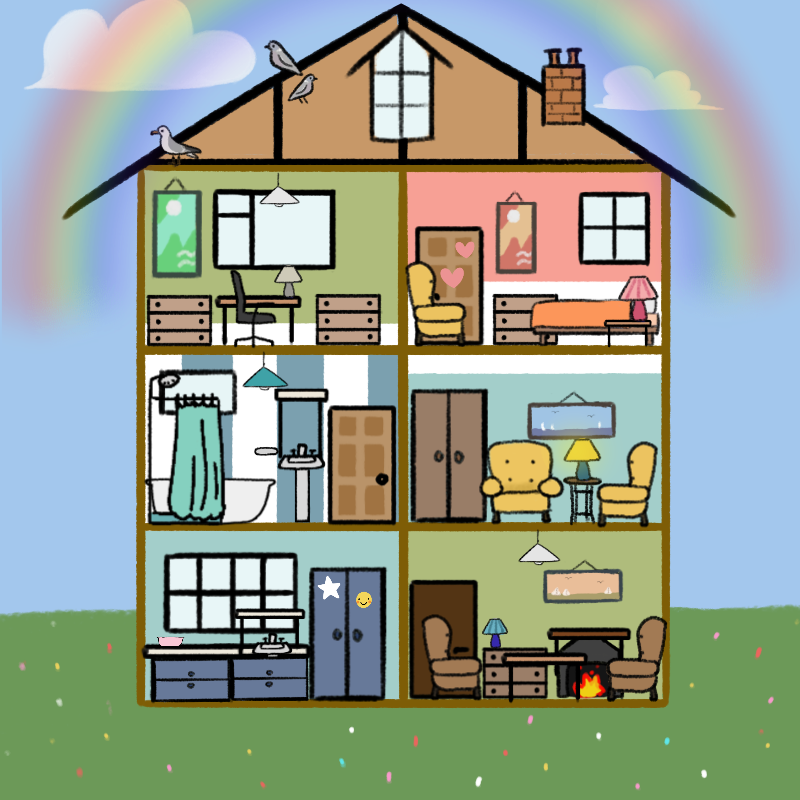 This Little Home made with Dollhouse maker