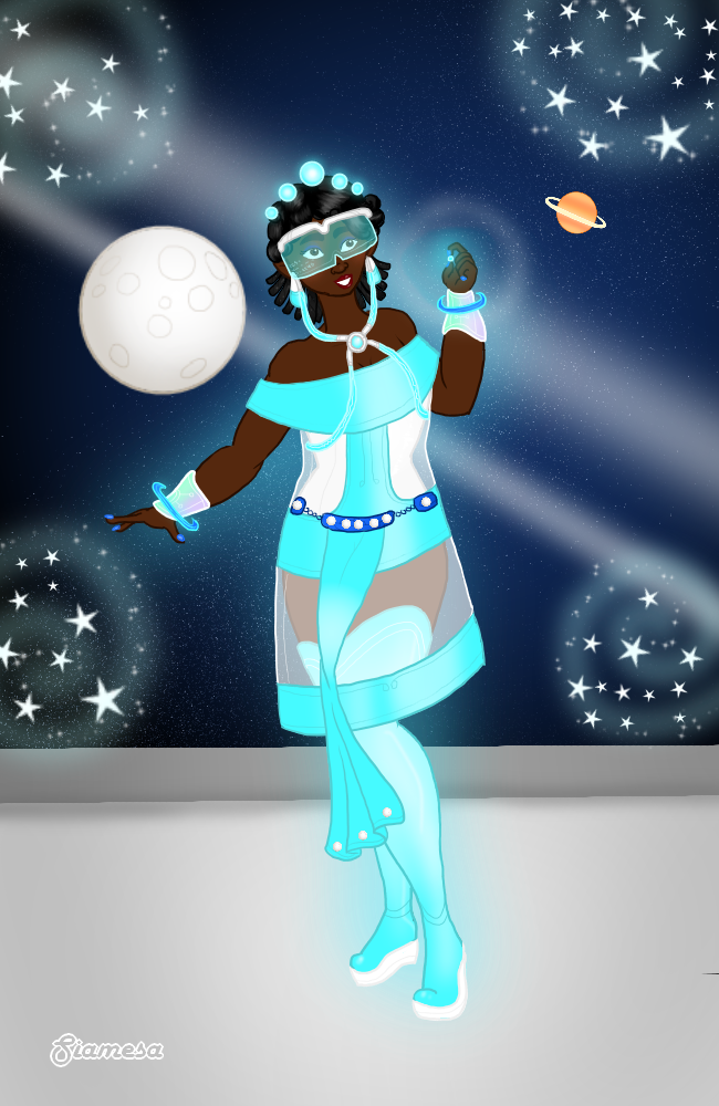 Blue Future made with Sci-Fi Pinup