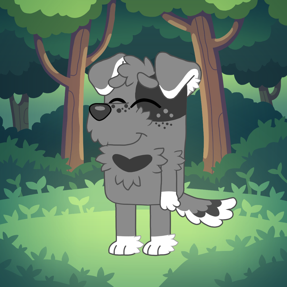 Happy Terrier made with Cartoon Dog Character Maker