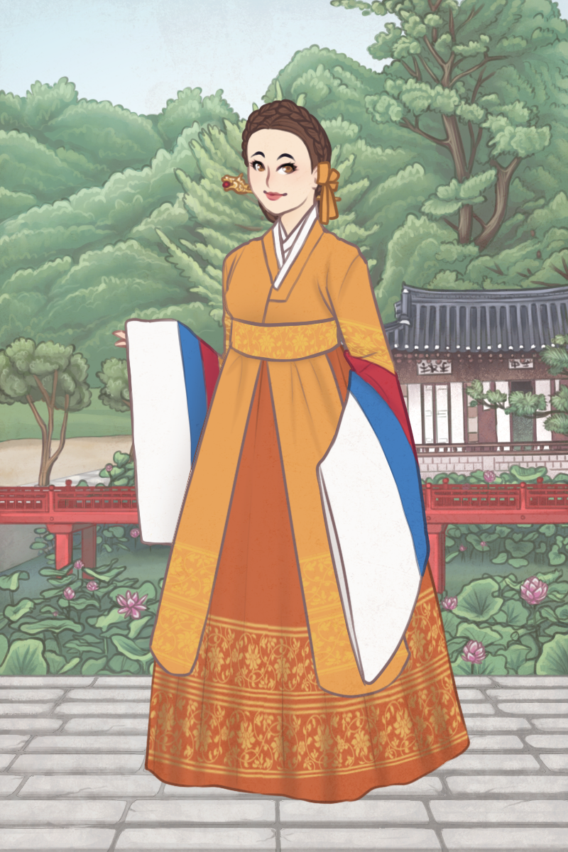 Apothecary Diaries Xiaolan made with Hanbok Dressup