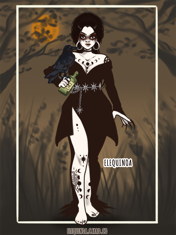 gothic witch made with Glam Witch