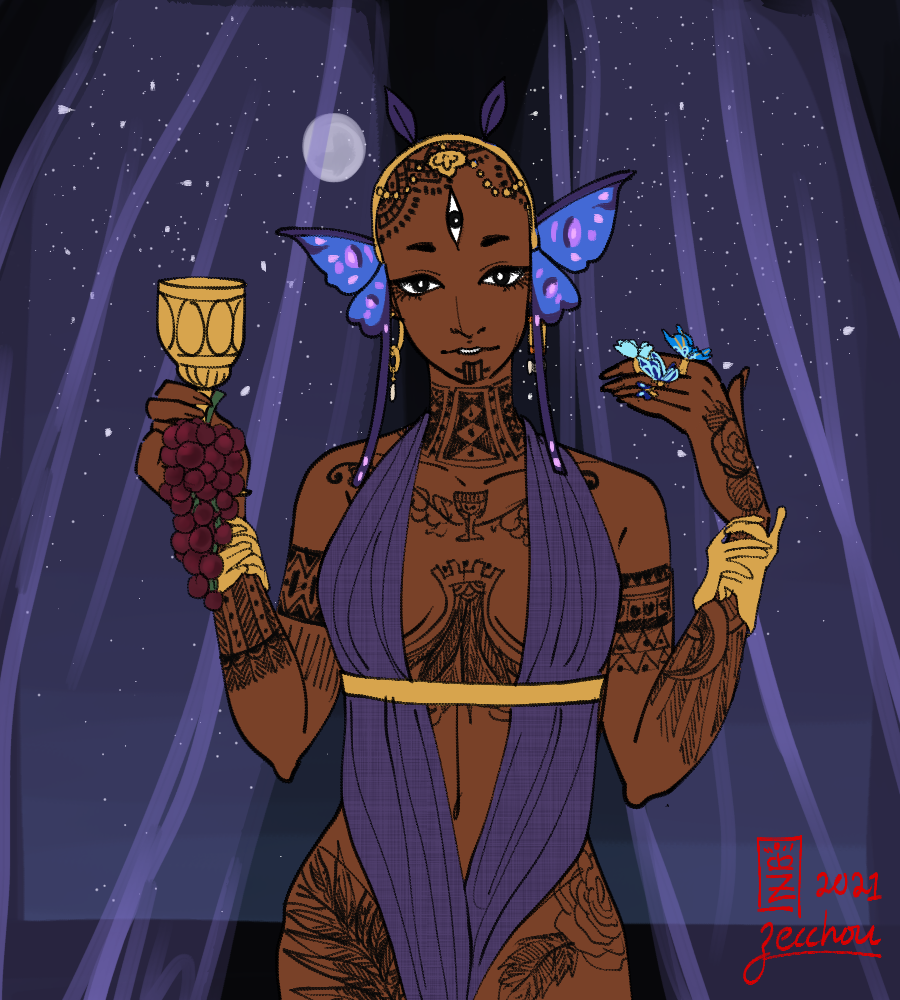 sleep paralysis demon made with Vinyard Dreams