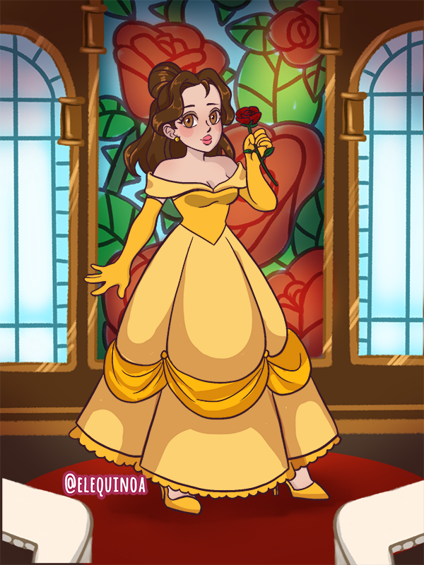 belle made with Kartoon Princess