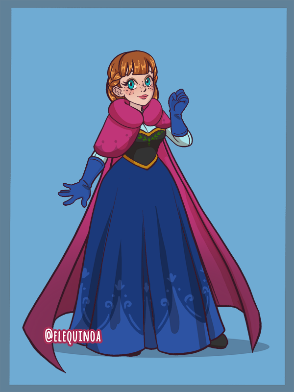 princess anna made with Kartoon Princess