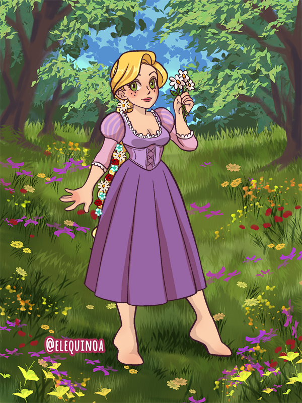 rapunzel made with Kartoon Princess