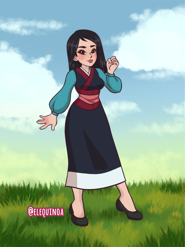 mulan made with Kartoon Princess