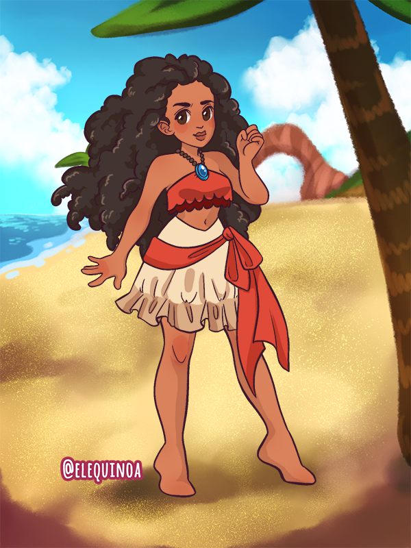 moana made with Kartoon Princess