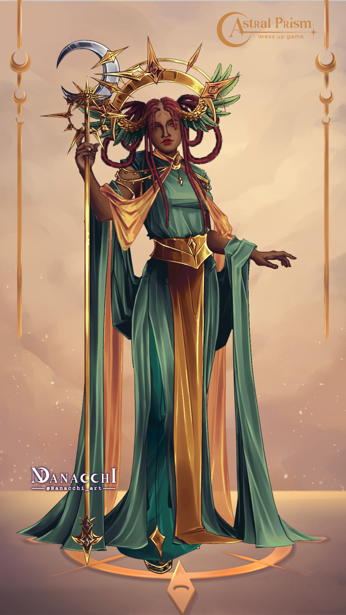 Angela made with Astral Prism: dress up game