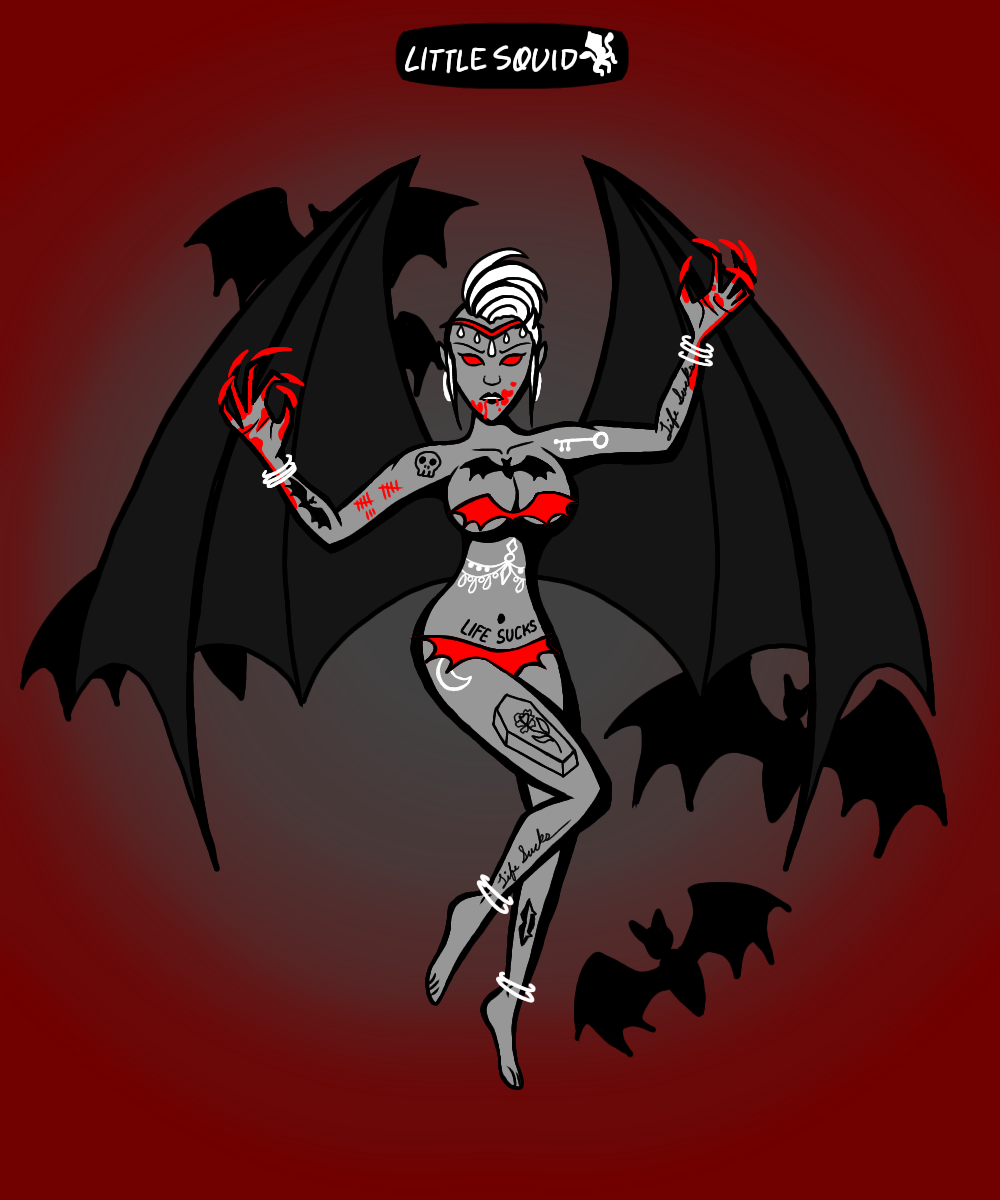 bat queen made with Vampire