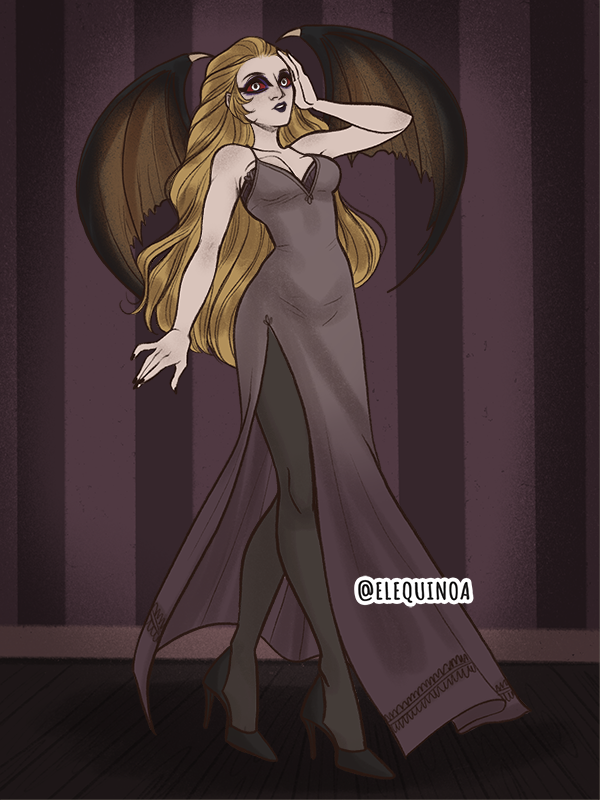 Lilith from Hazbin Hotel in Gothic Heroine made with Gothic Heroine