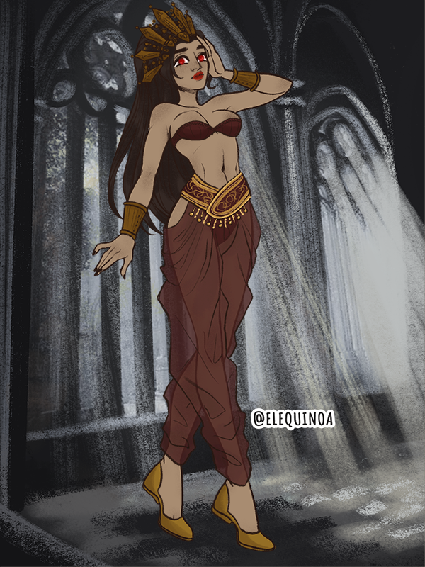 Jasmine (Jafars control) made with Gothic Heroine