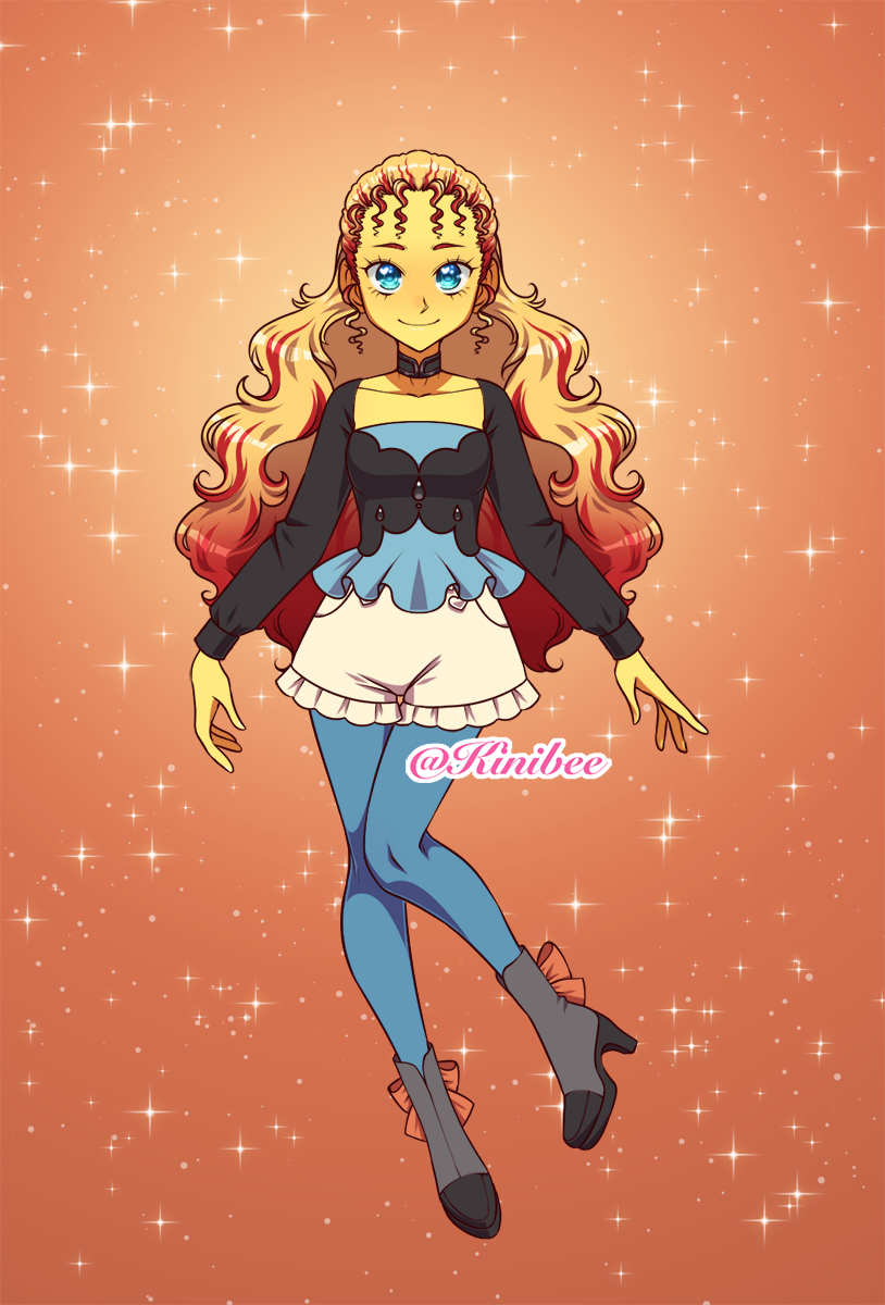 Sunset Shimmer made with Magical Girl Creator 2