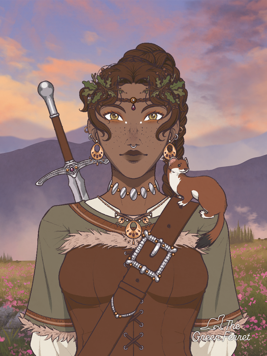 woodswoman made with Fantasy Portrait Maker
