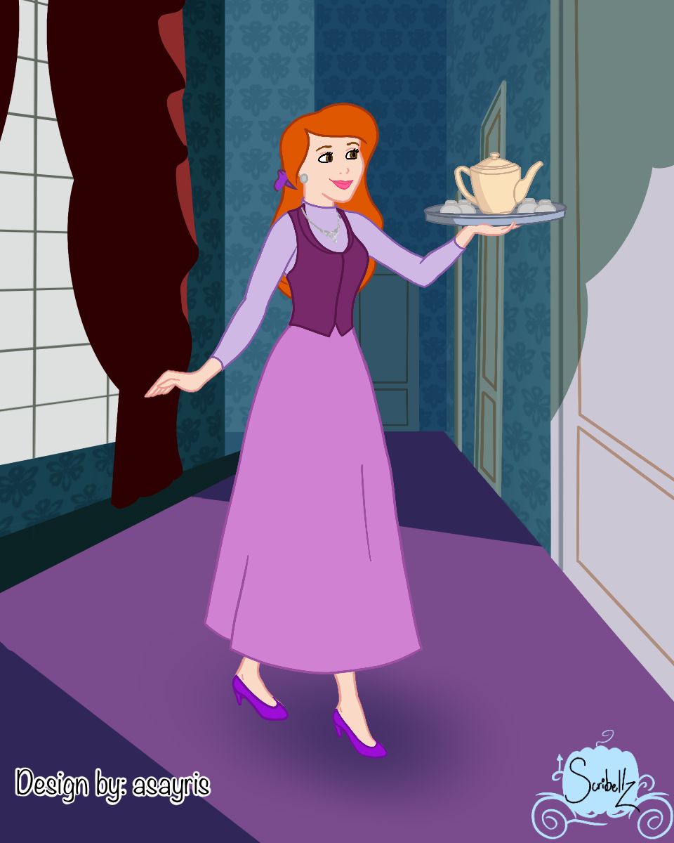 Anastasia Bringing Cinderella Some Tea made with Ella's Boutique