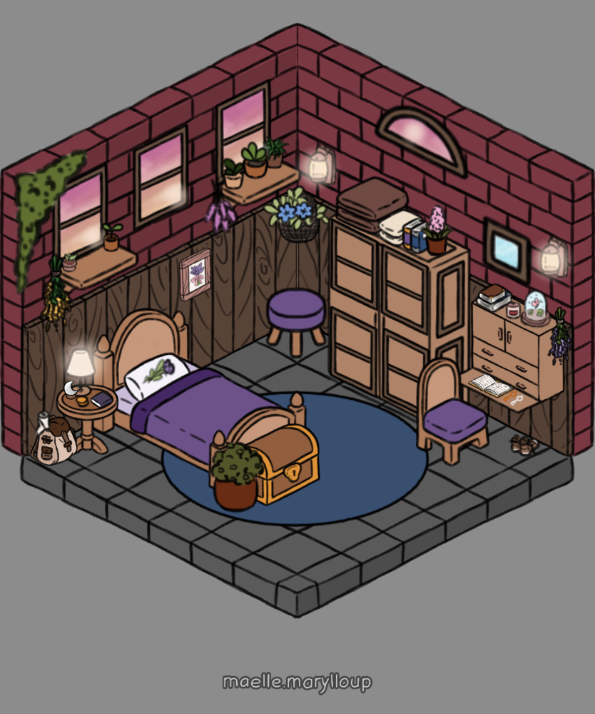 Room and Plants made with Iso House