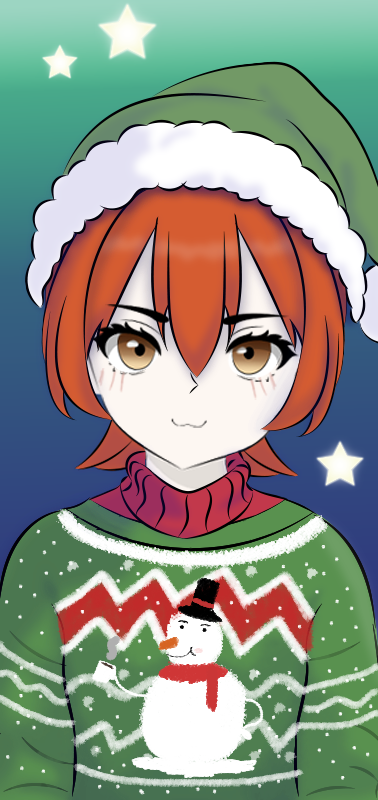 Christmas Sweater Party made with Sweater Anime Girl Avatar!