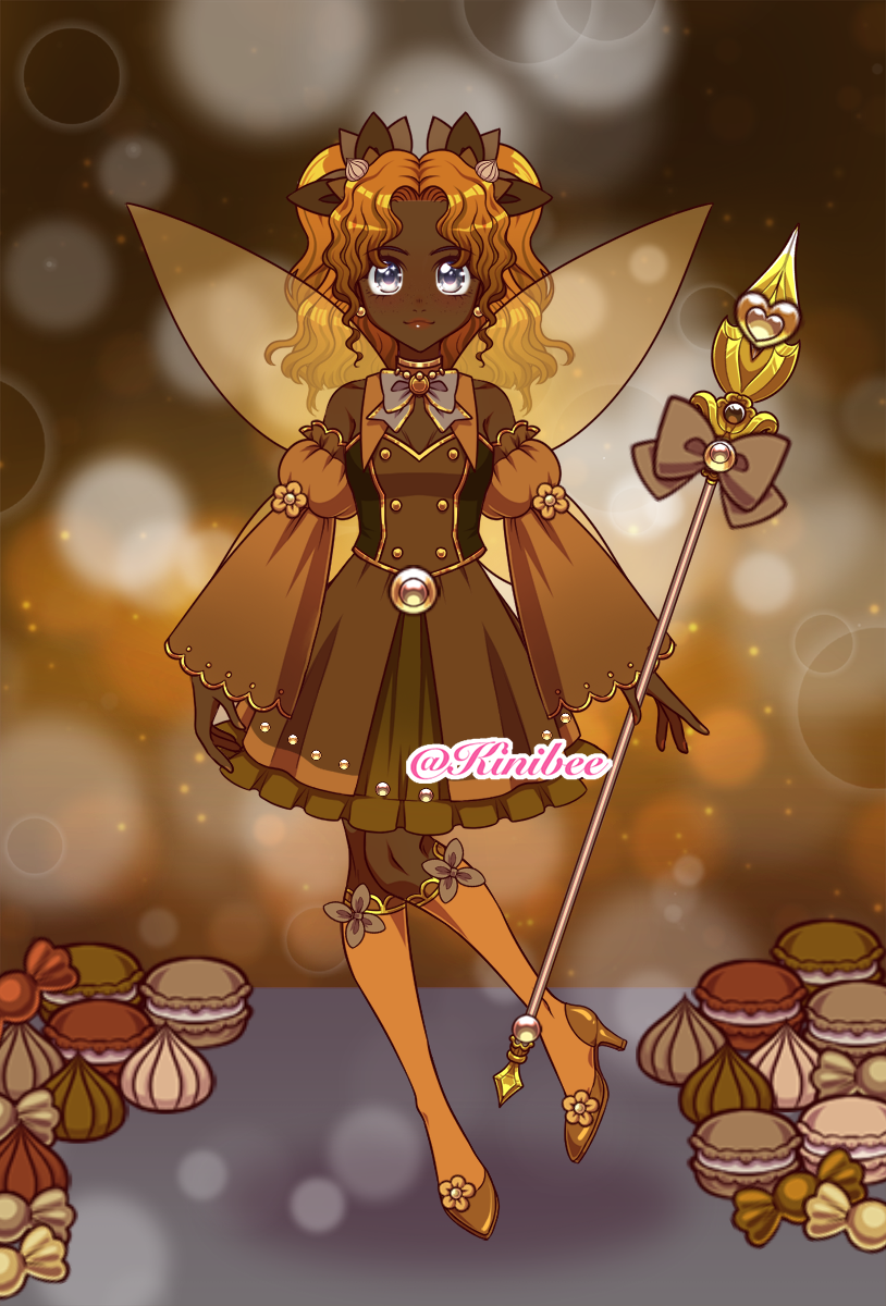 Chocolate and Caramel made with Magical Girl Creator 2