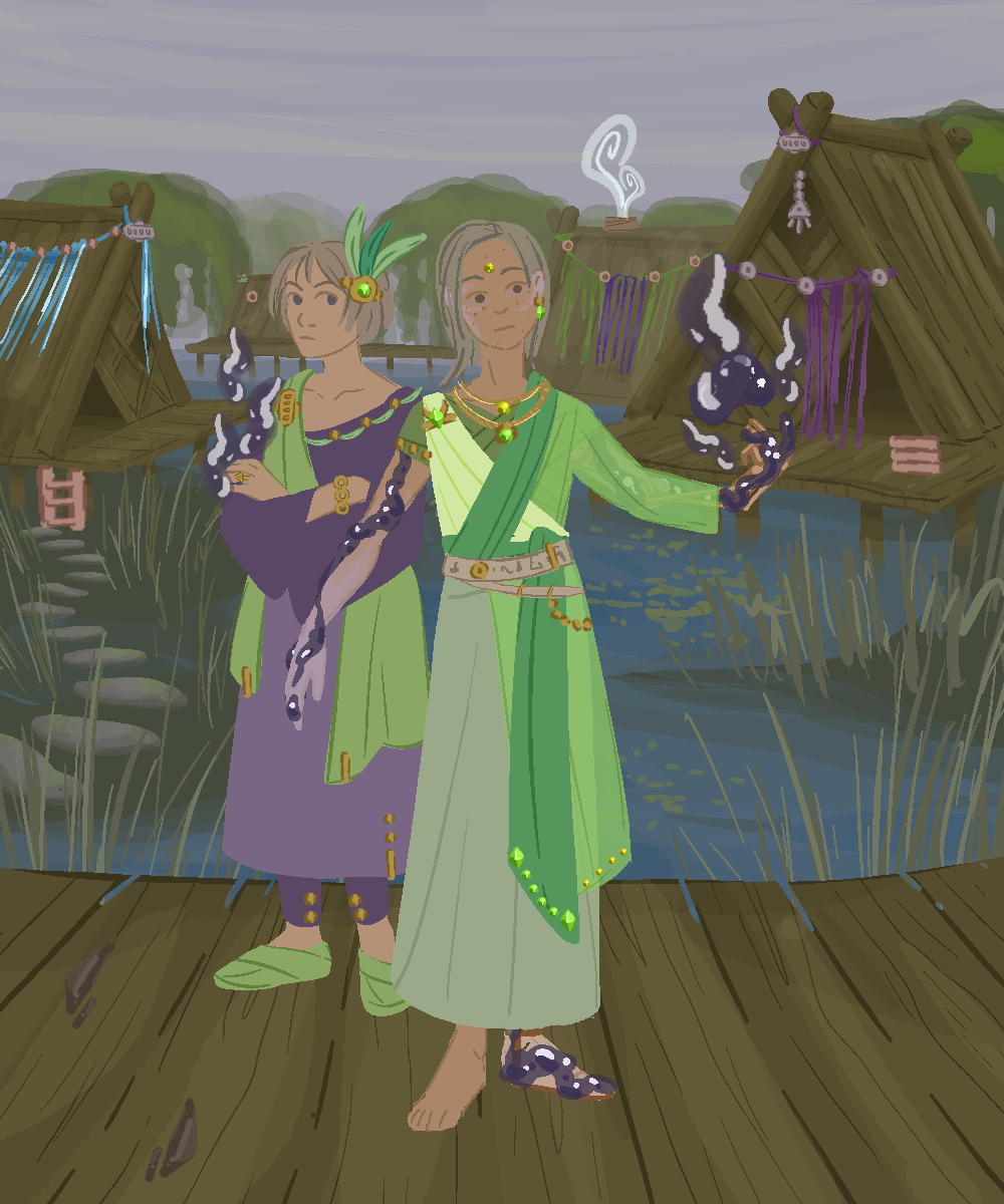 Sisters made with Mages with Layers