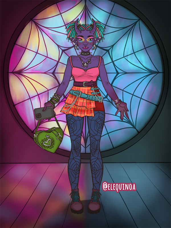 oni girl made with Supernatural Student