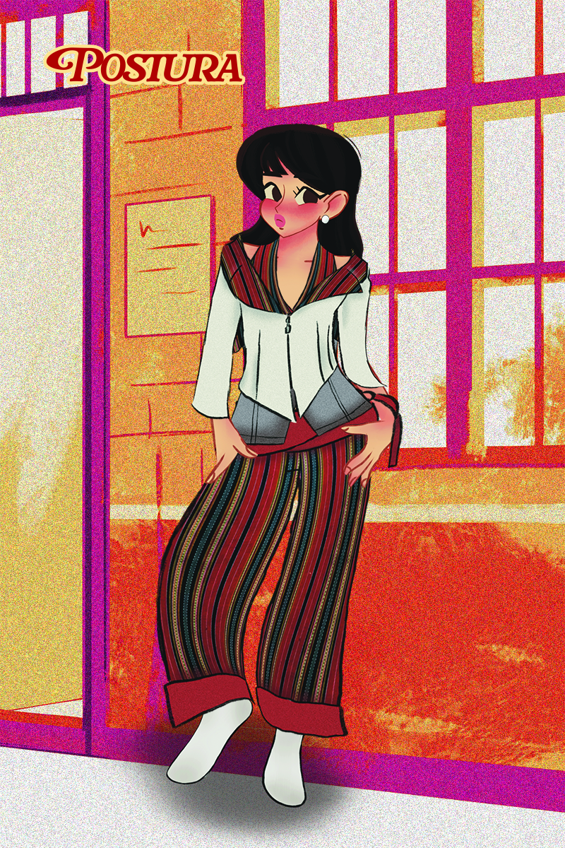 Stripy Postura made with Postura