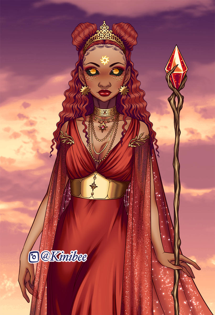 lady of the sun made with Celestial Princess Maker