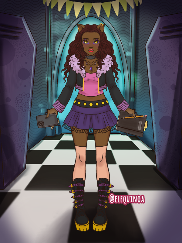 Clawdeen Wolf made with Supernatural Student