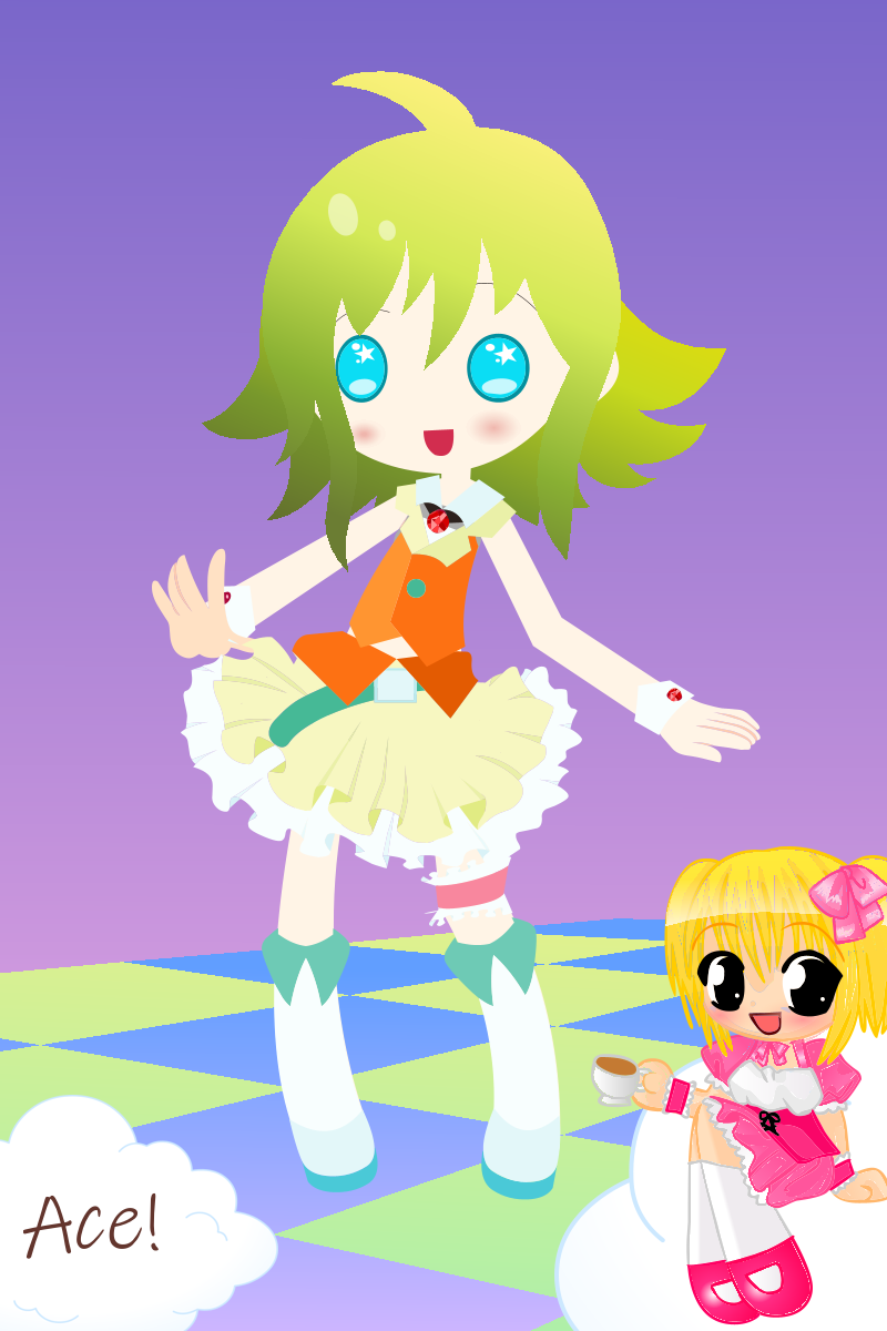 GUMI (Megpoid) made with Cute Idol dress up!