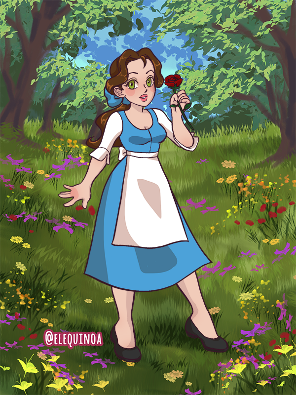 Belle made with Kartoon Princess