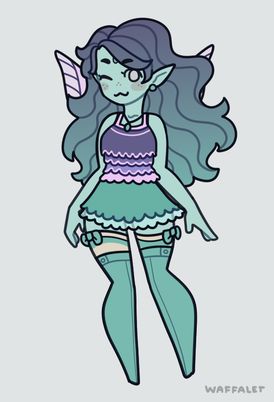 Prismatine made with Elf girl Maker