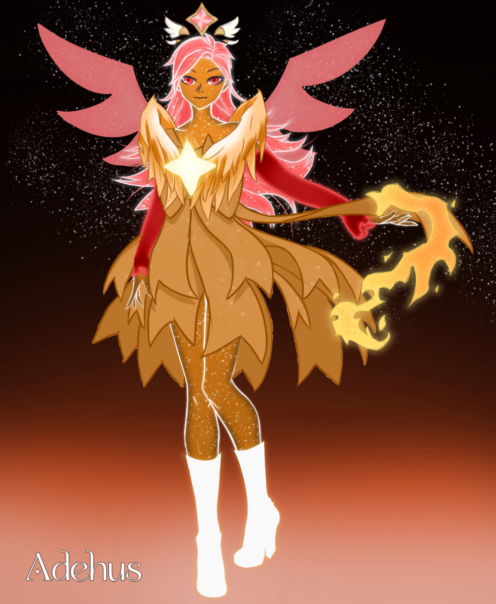 Phoenix Firebird’s Angelic/Demonic Form made with Magical Transformation