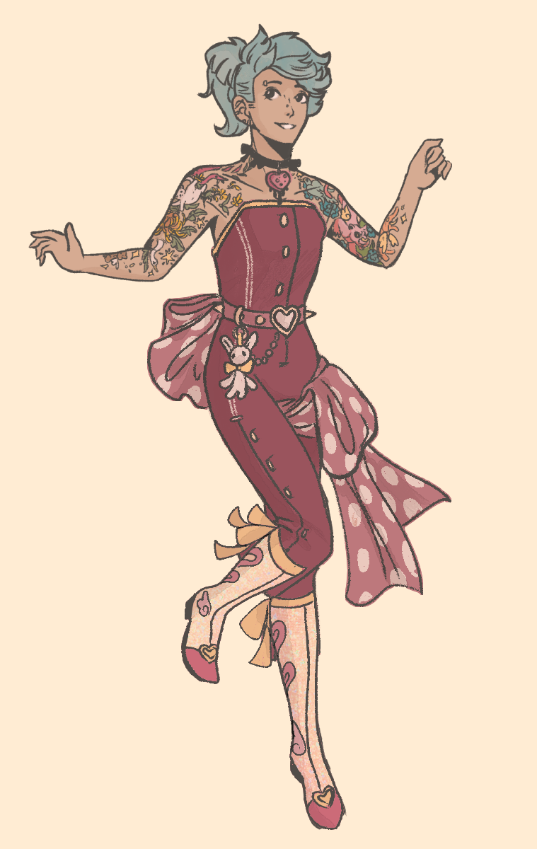 Cute Valentine's Day-Themed Outfit made with Flamboyant Elf in Human Disguise