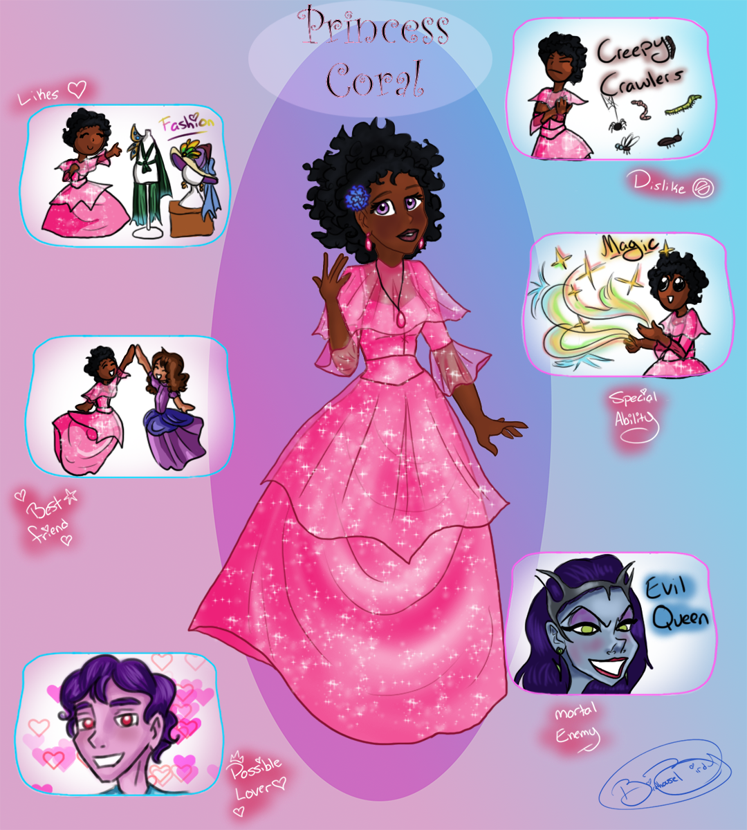 Princess Coral - Glitter Princess Bio made with Glitter Princess Bio