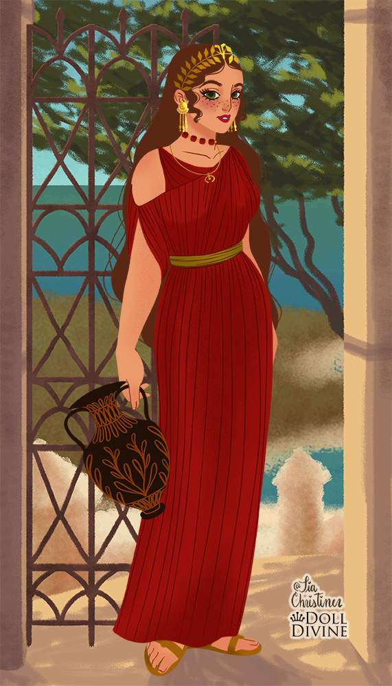 Would you like some wine? made with Ancient Greek Fashion