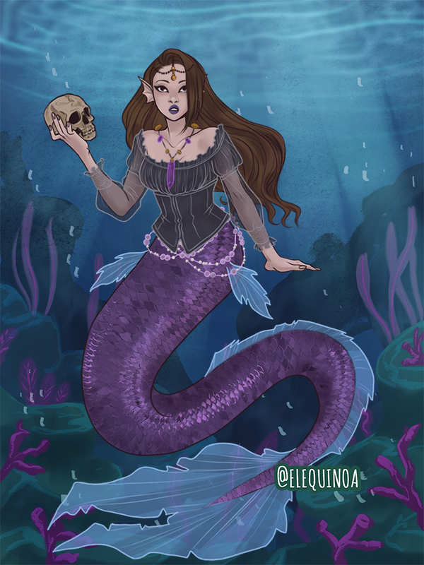 Miranda Corvus - Little Merfolk made with Little Merfolk