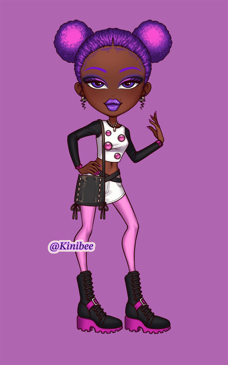 Onyx Trollz made with Bratty Doll Maker 2