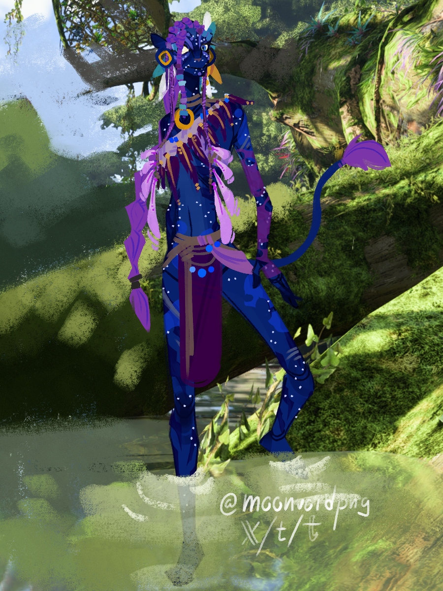 Beautiful Blue made with Forest na'vi