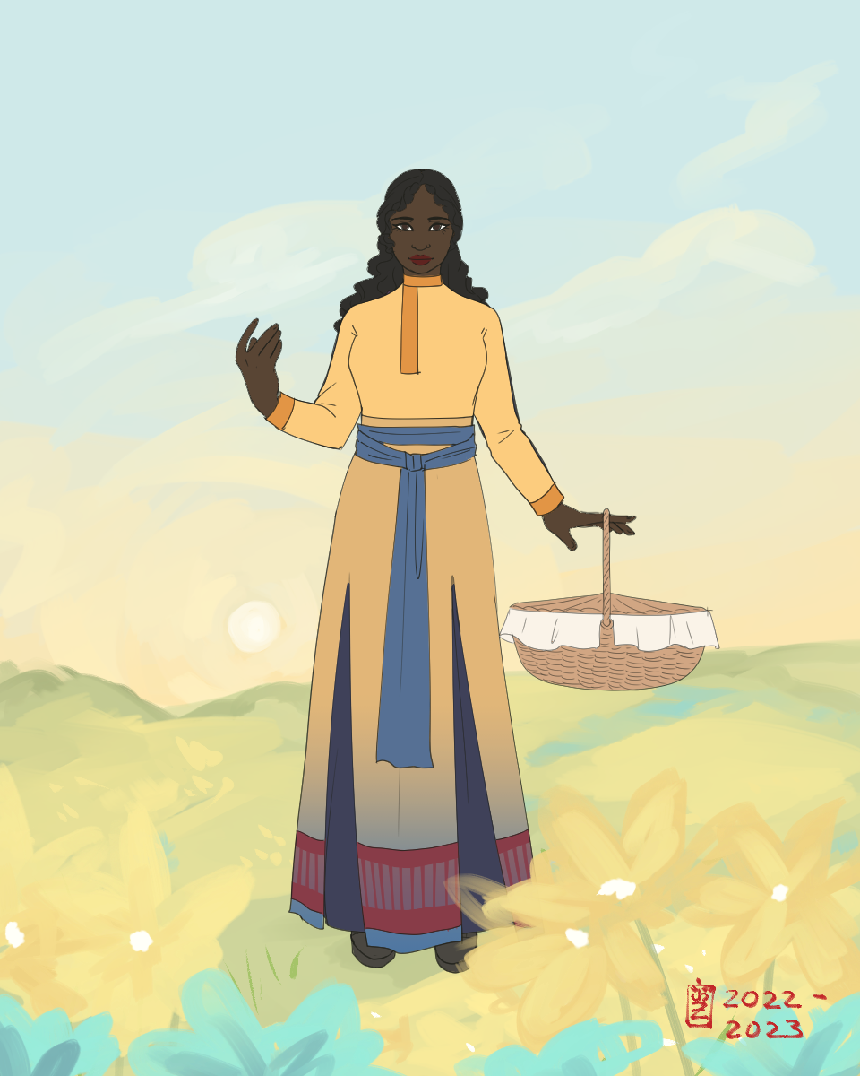 Duraina, Tarris' and Figra's Peasant Mother. made with Rooted Magic Character Meiker